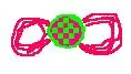 pink green bow