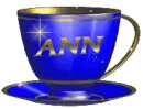A blue cup for Ann