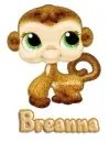 lil pet shop monkey breanna