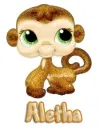 lil pet shop monkey aletha