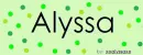 Alyssa lime green polka dots