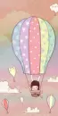BUNNY GIRL IN HOT AIR  BALLOON