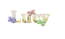 Glitter Gold Glass with Butterflies - Lucy