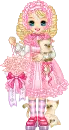 doll with kittens