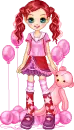 doll with pink bear