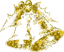 gold christmas bells 