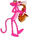 pink panther with horn