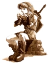 Link playing Ocarina