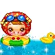 swimming girl