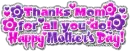 Thanks Mom