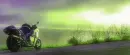 Colorful flashy motorcycle