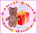 Happy Mother's Day Mom Teddy Bear with Border