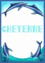 Cheyenne with Dolphins