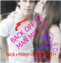 Miley Cyrus and Nick Jonas