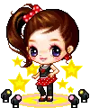 cute kawaii sayclub girl star on stage