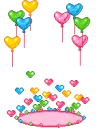 rainbow hearts