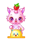 cute kawaii pink cat