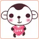 cute kawaii monkey