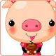  	cute kawaii pig avatar