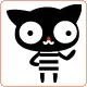 	cute kawaii black cat avatar