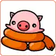  	cute kawaii pig avatar