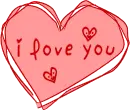 i love you in a heart