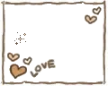 brown heart frame