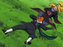 Deidara choking Tobi (Tobi was being a bad boy)