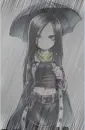 Girl in rain