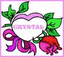 Heart & Rose with Crystal
