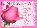 Happy Mothers Day Wife