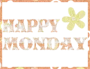 Happy Monday with Transparent Background
