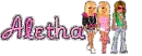 Glitter Text- Aletha