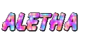 Glitter Name- Aletha