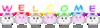 welcome cute pink