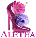Shoe with Florals - Aletha