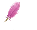 Omio - Feather Pen Dark Pink