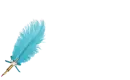 Rachel - Feather Pen Light Blue 