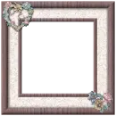 heart frame with flowers