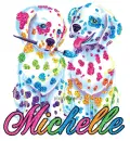 colorful puppies michelle
