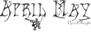 swinging skull black april may