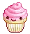 Pink Frosted Cupcake