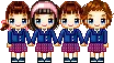 cute school girls