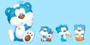 Cute Blue Bears