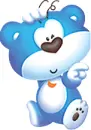 Cute Blue Bear