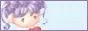 Purple-haired girl blank banner