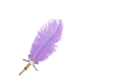 Mollie - Feather Pen Light Purple 