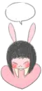 BUNNY GIRL  WITH BALLOON