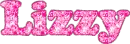 Lizzy (pink glitter)