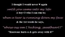 Ones thought